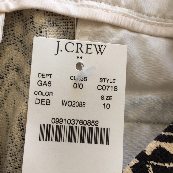 NWT J Crew Shorts. Sz 10 - Picture 5 of 5